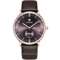 Fashion luxury genuine leather WWOOR brand WWOOR 8808 men wrist watch private label